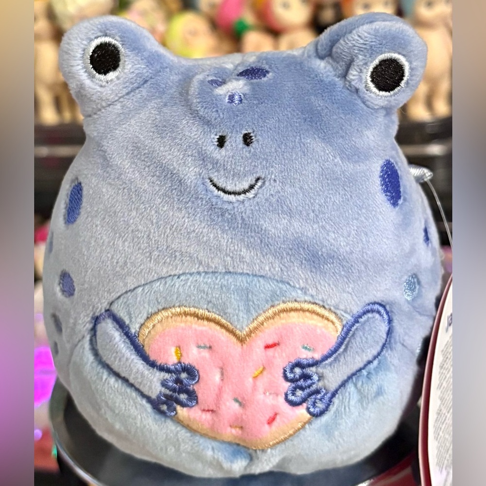 Agnolo the Blue Tadpole 4.5" Valentines Squishmallow Stuffed Plush Animal Toy